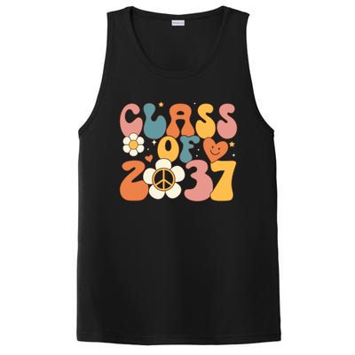 Class Of 2037 Hippie Peace Grow Me Kindergarten To Graduate PosiCharge Competitor Tank