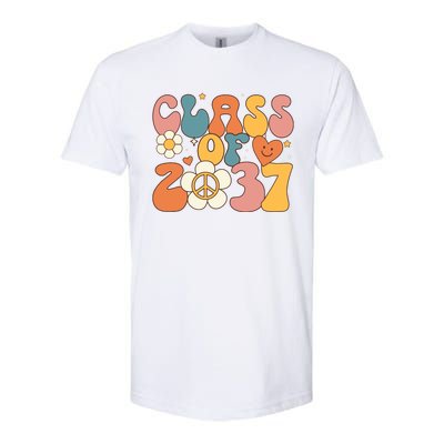 Class Of 2037 Hippie Peace Grow Me Kindergarten To Graduate Softstyle CVC T-Shirt