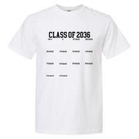 Class Of 2036 Grow With Me Handprint Graduation Garment-Dyed Heavyweight T-Shirt