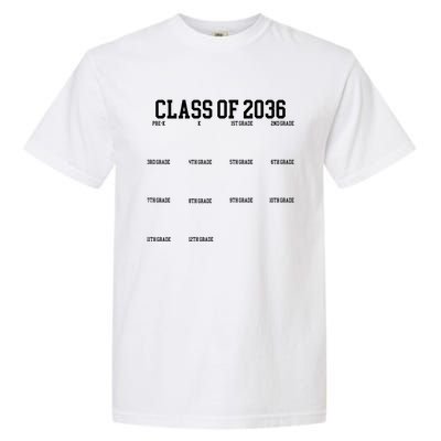 Class Of 2036 Grow With Me Handprint Graduation Garment-Dyed Heavyweight T-Shirt