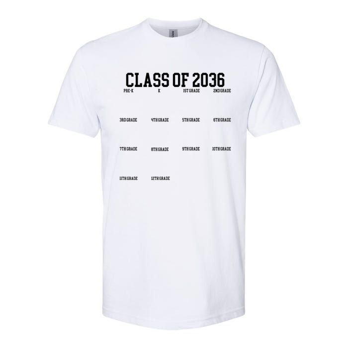 Class Of 2036 Grow With Me Handprint Graduation Softstyle CVC T-Shirt