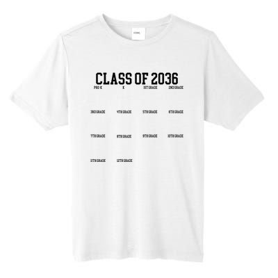 Class Of 2036 Grow With Me Handprint Graduation Tall Fusion ChromaSoft Performance T-Shirt