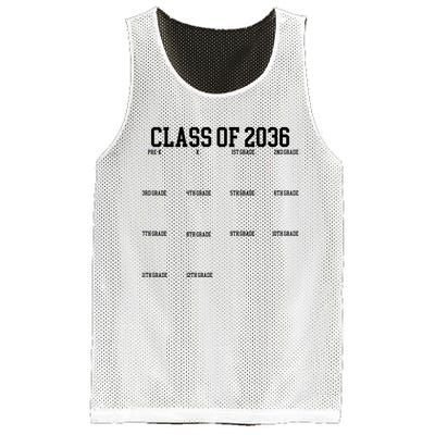 Class Of 2036 Grow With Me Handprint Graduation Mesh Reversible Basketball Jersey Tank