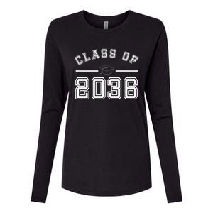 Class Of 2036 Graduation Womens Cotton Relaxed Long Sleeve T-Shirt