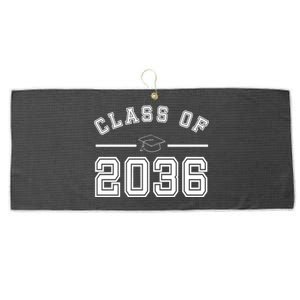 Class Of 2036 Graduation Large Microfiber Waffle Golf Towel