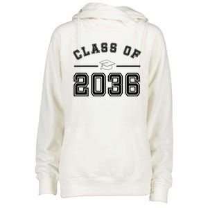 Class Of 2036 Graduation Womens Funnel Neck Pullover Hood