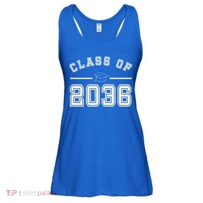 Class Of 2036 Graduation Ladies Essential Flowy Tank