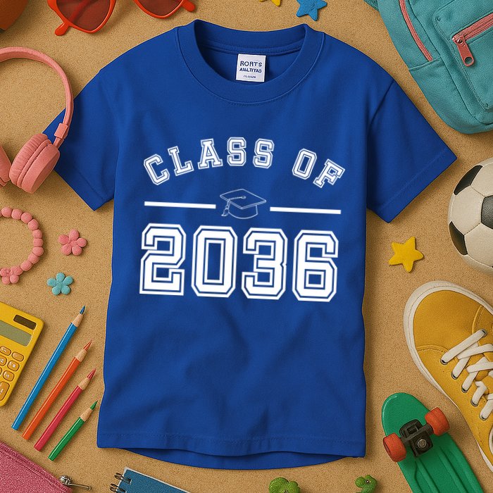 Class Of 2036 Graduation Kids T-Shirt