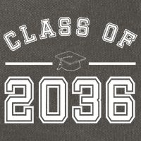 Class Of 2036 Graduation Cotton Canvas Backpack
