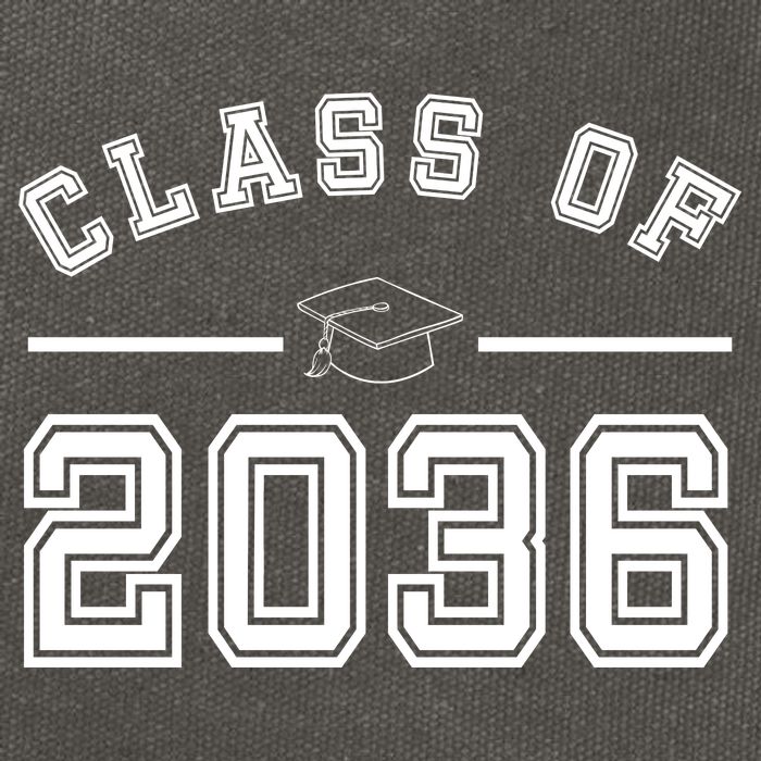 Class Of 2036 Graduation Cotton Canvas Backpack