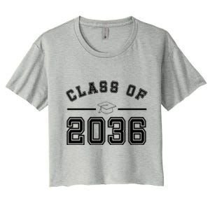 Class Of 2036 Graduation Women's Crop Top Tee