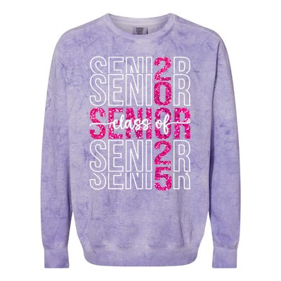 Class Of 2025 Graduate College High School Senior 2025 Gift Colorblast Crewneck Sweatshirt