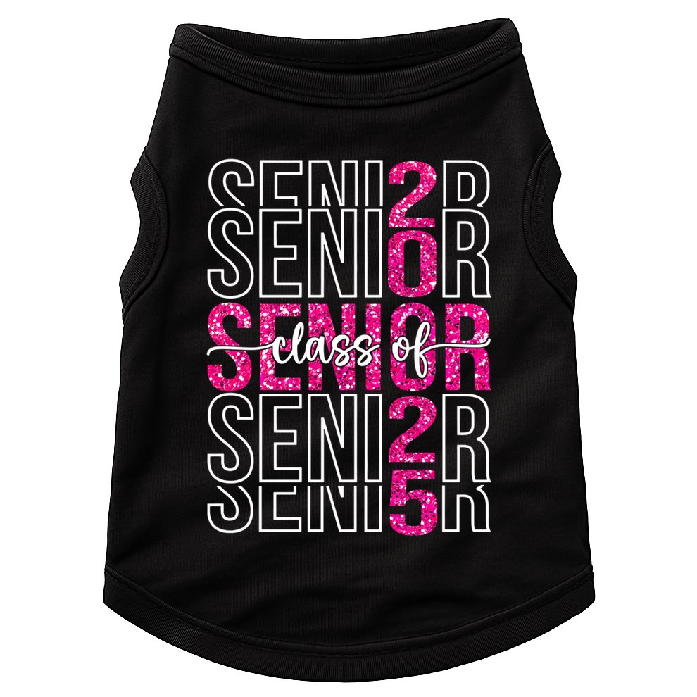 Class Of 2025 Graduate College High School Senior 2025 Gift Doggie Tank