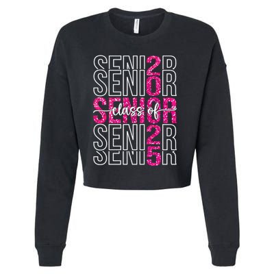 Class Of 2025 Graduate College High School Senior 2025 Gift Cropped Pullover Crew