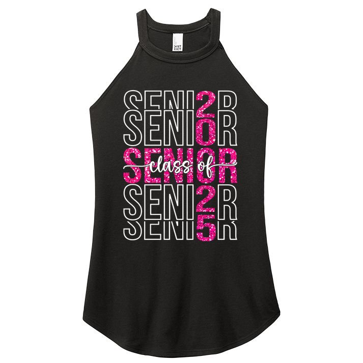 Class Of 2025 Graduate College High School Senior 2025 Gift Women's Perfect Tri Rocker Tank