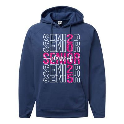 Class Of 2025 Graduate College High School Senior 2025 Gift Performance Fleece Hoodie