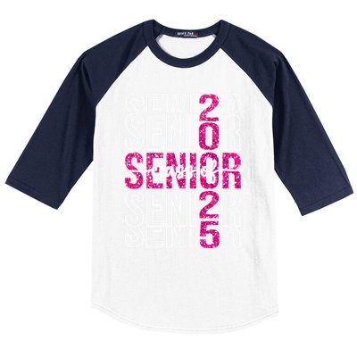 Class Of 2025 Graduate College High School Senior 2025 Gift Baseball Sleeve Shirt