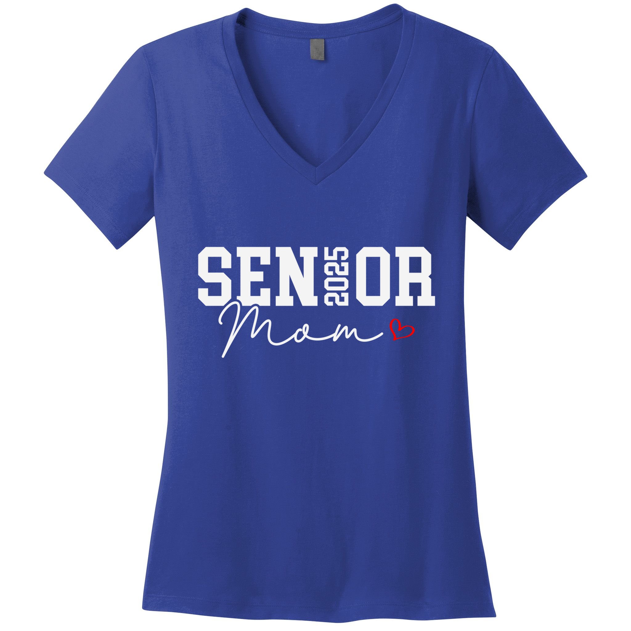 Class Of 2025 Senior Mom 2025 Graduation 2025 Back To School Gift Women's V-Neck T-Shirt