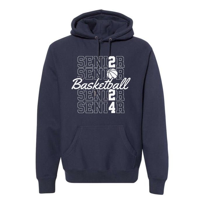 Class Of 2024 Senior Basketball Premium Hoodie