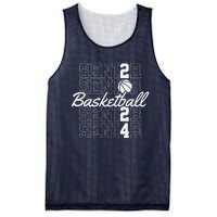 Class Of 2024 Senior Basketball Mesh Reversible Basketball Jersey Tank