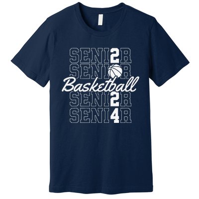 Class Of 2024 Senior Basketball Premium T-Shirt