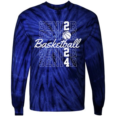 Class Of 2024 Senior Basketball Tie-Dye Long Sleeve Shirt