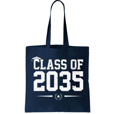 Class Of 2035 Grow With Me Graduation First Day Of School Day Tote Bag