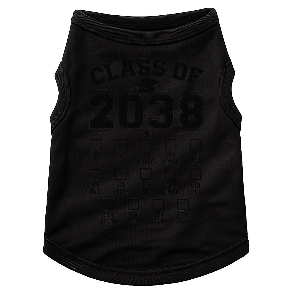 Class Of 2038 Grow With Me Checklist Prek To 12th Grade Gift Doggie Tank