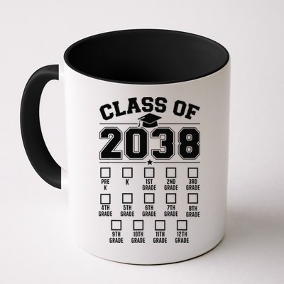 Class Of 2038 Grow With Me Checklist Prek To 12th Grade Gift Mug