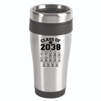 Class Of 2038 Grow With Me Checklist Prek To 12th Grade Gift 16oz Travel Tumbler