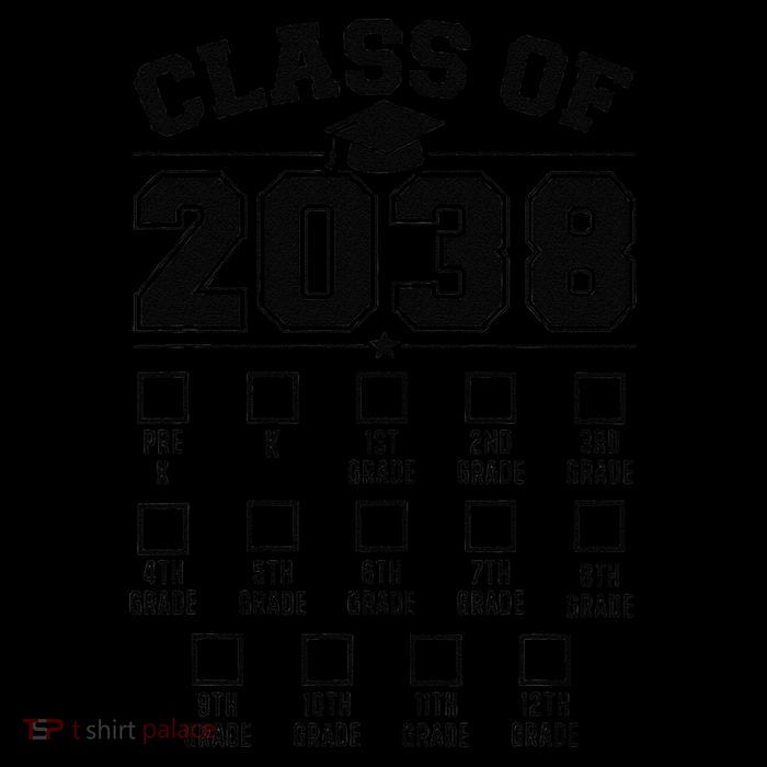 Class Of 2038 Grow With Me Checklist Prek To 12th Grade Gift Sustainable Knit Beanie