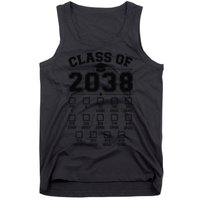 Class Of 2038 Grow With Me Checklist Prek To 12th Grade Gift Tank Top