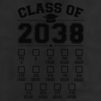 Class Of 2038 Grow With Me Checklist Prek To 12th Grade Gift Microfiber Hand Towel