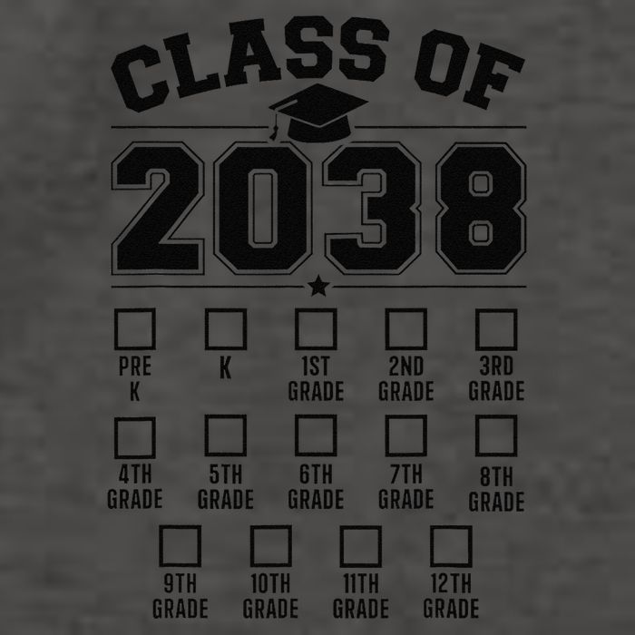 Class Of 2038 Grow With Me Checklist Prek To 12th Grade Gift Vector Backpack