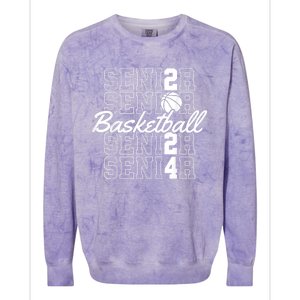 Class Of 2024 Senior Basketball Colorblast Crewneck Sweatshirt