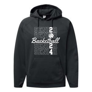 Class Of 2024 Senior Basketball Performance Fleece Hoodie