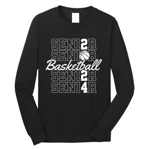 Class Of 2024 Senior Basketball Long Sleeve Shirt