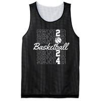 Class Of 2024 Senior Basketball Mesh Reversible Basketball Jersey Tank