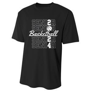 Class Of 2024 Senior Basketball Performance Sprint T-Shirt