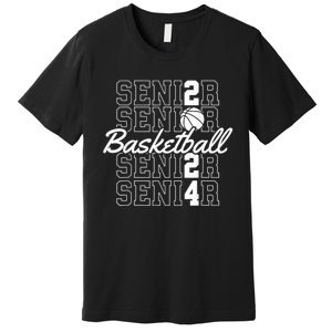 Class Of 2024 Senior Basketball Premium T-Shirt