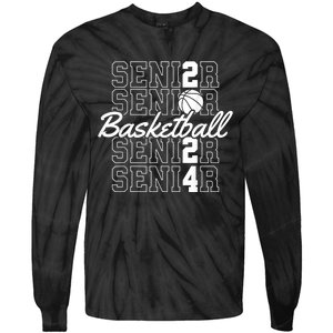 Class Of 2024 Senior Basketball Tie-Dye Long Sleeve Shirt