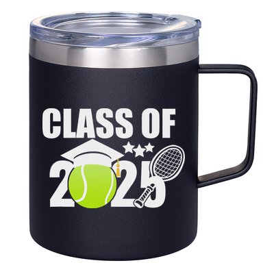 Class Of 2025 Graduation Senior Tennis Player Gifts 12oz Stainless Steel Coffee Mug