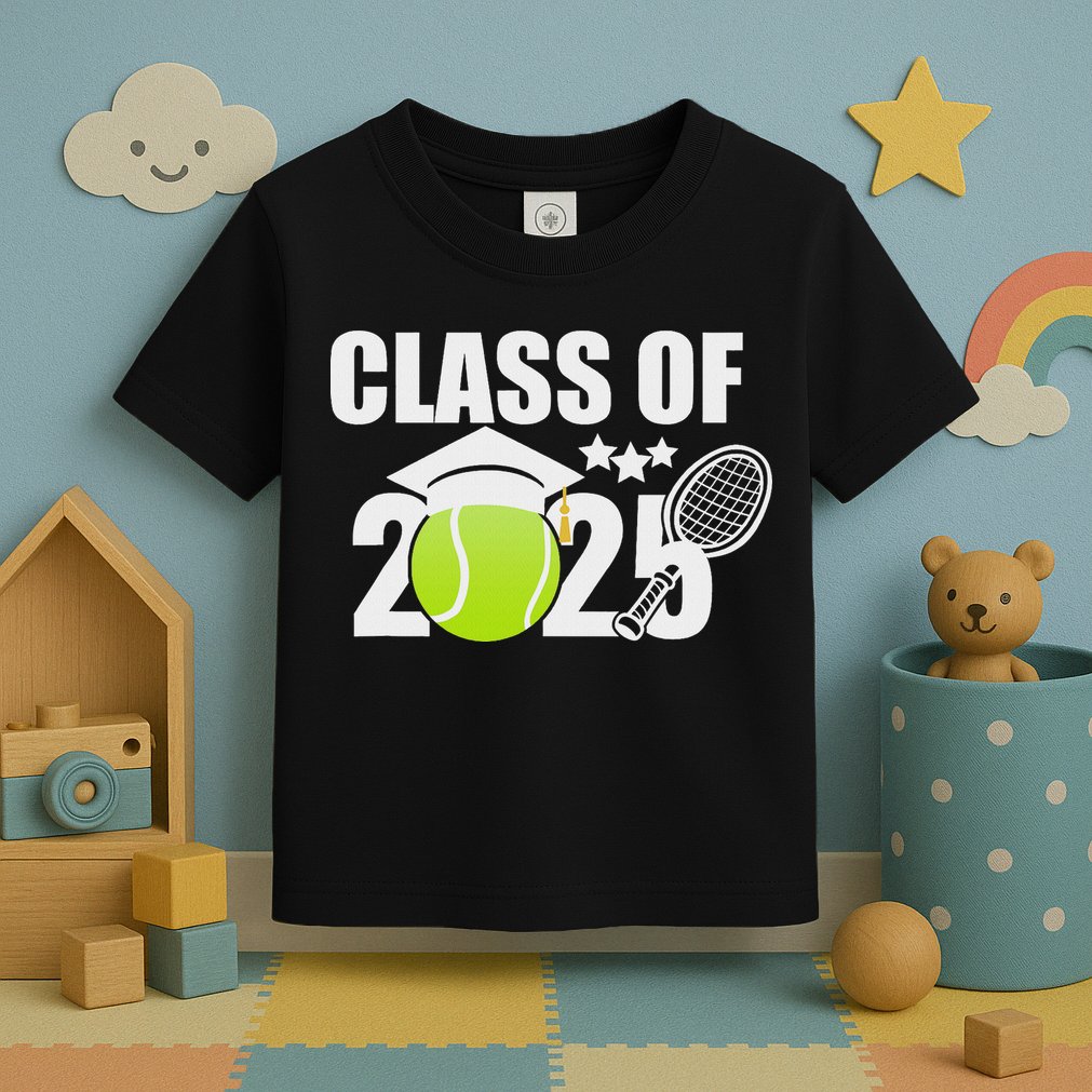 Class Of 2025 Graduation Senior Tennis Player Gifts Toddler T-Shirt