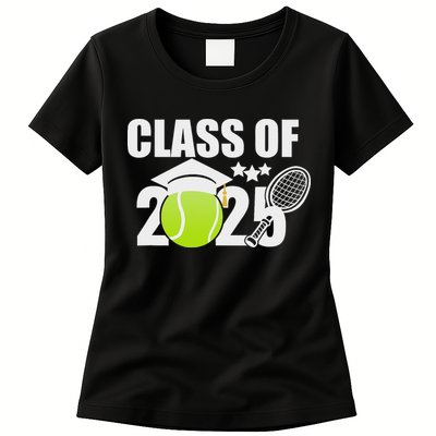 Class Of 2025 Graduation Senior Tennis Player Gifts Womens T-Shirt