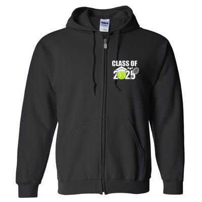 Class Of 2025 Graduation Senior Tennis Player Gifts Full Zip Hoodie