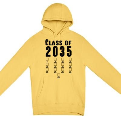 Class Of 2035 Graduation Countdown Premium Pullover Hoodie