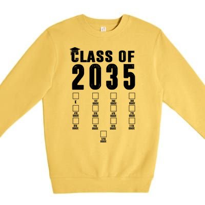 Class Of 2035 Graduation Countdown Premium Crewneck Sweatshirt