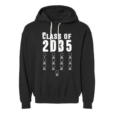 Class Of 2035 Graduation Countdown Garment-Dyed Fleece Hoodie