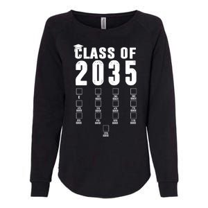 Class Of 2035 Graduation Countdown Womens California Wash Sweatshirt