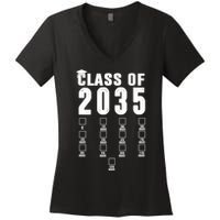 Class Of 2035 Graduation Countdown Women's V-Neck T-Shirt